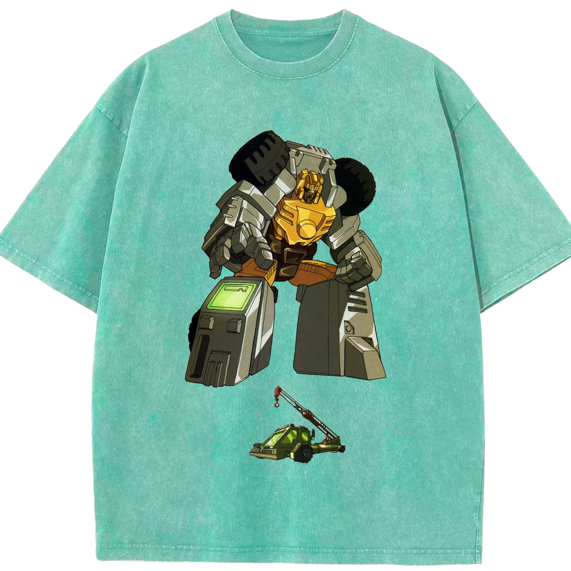 （画像用）  綿100% ヴィンテージ風 半袖Tシャツ（フロントプリント）